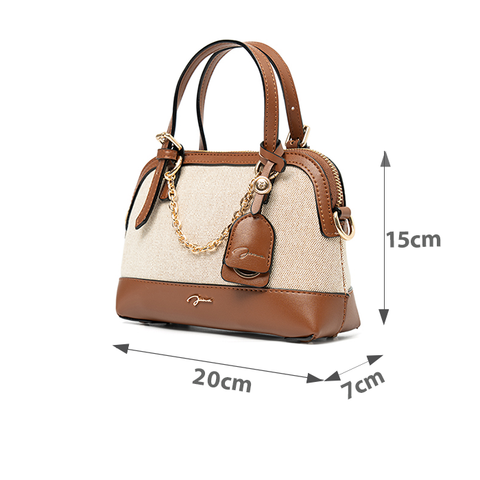 Túi Xách Nhỏ Bowling Phối Charm Trang Trí