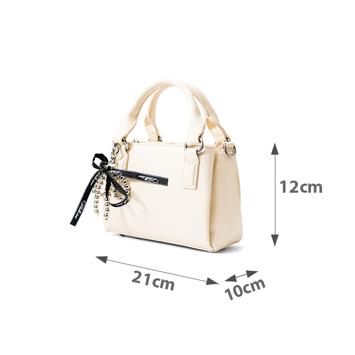  Túi Xách Nhỏ Top Handle Trang Trí Charm 