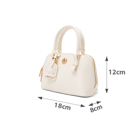 Túi Xách Nhỏ Mini Bowling Tay Cầm Nơ