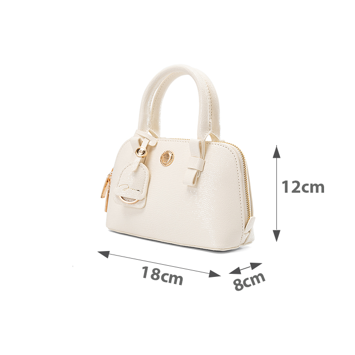  Túi Xách Nhỏ Mini Bowling Tay Cầm Nơ 