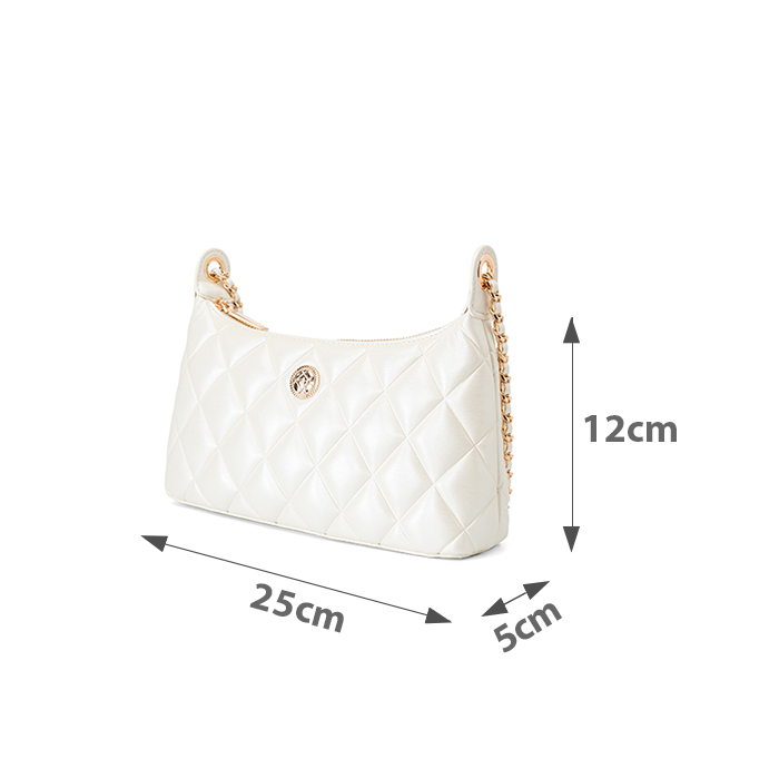  Túi Xách Nhỏ Shouder Bag Dập Nổi Hoạ Tiết Quả Trám 