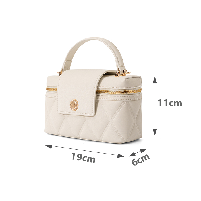  Túi Xách Nhỏ Vanity Case Dập Nổi 