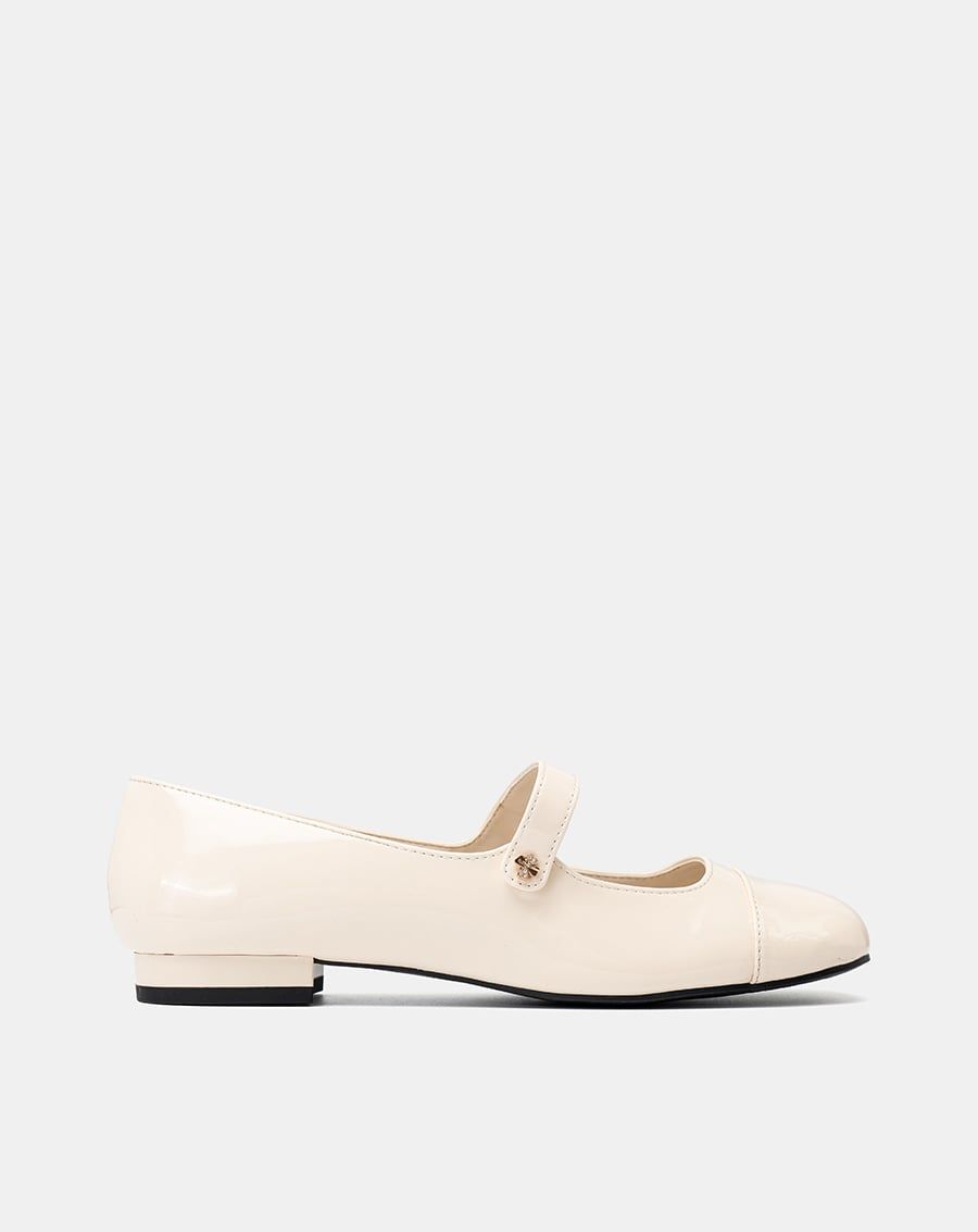  Giày Búp Bê Phối Toe Cap 