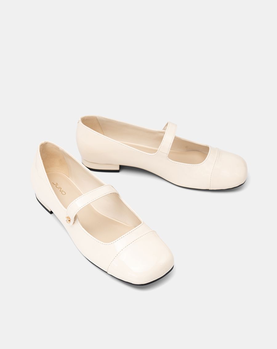  Giày Búp Bê Phối Toe Cap 