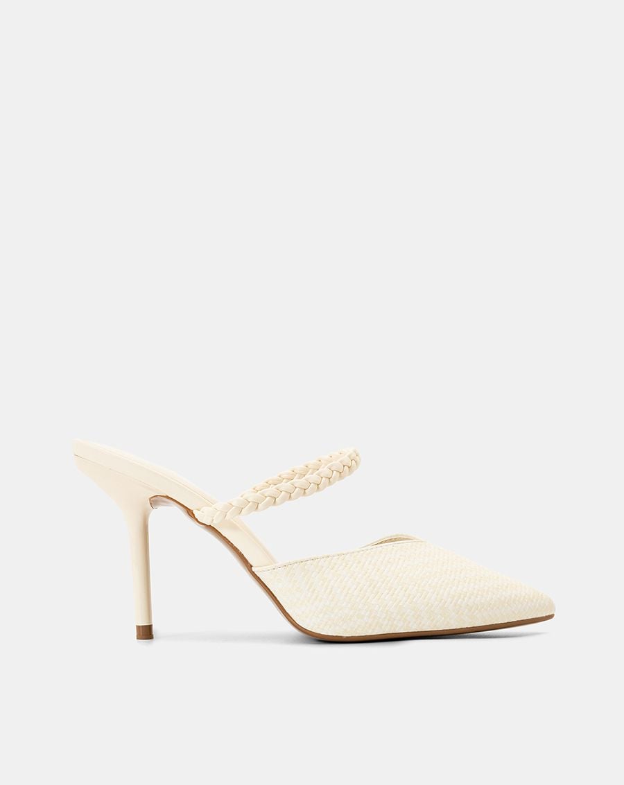  Giày Cao Gót Mules Quai Thắt Bính 