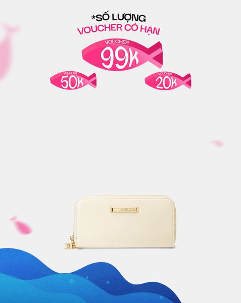  Ví Phối Vân Da Cá Sấu 