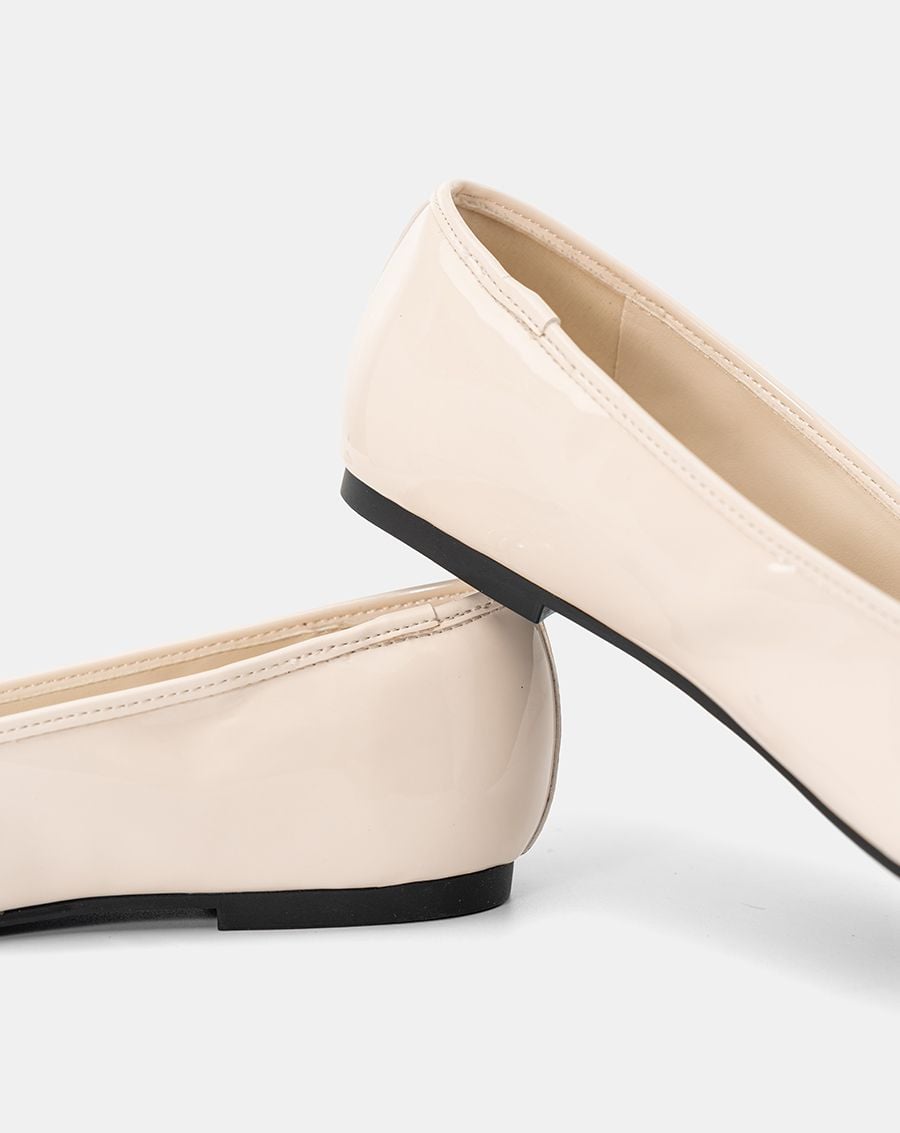  Giày Búp Bê Phối Nơ Bọc Toecap 