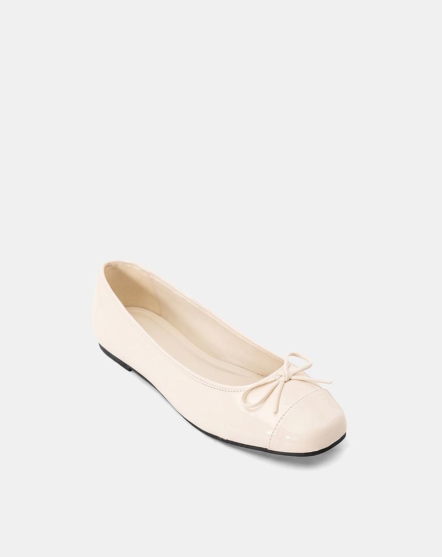  Giày Búp Bê Phối Nơ Bọc Toecap 