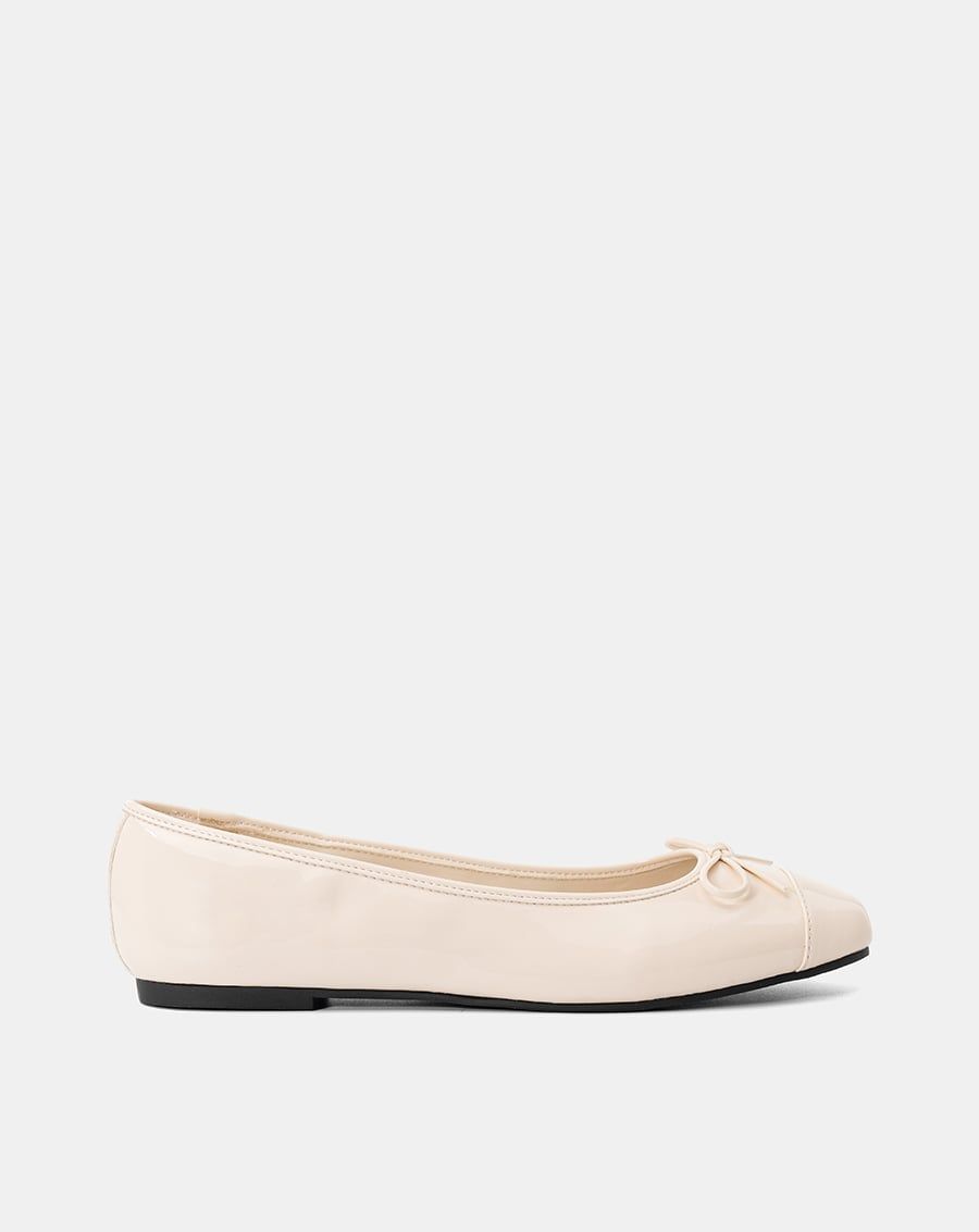  Giày Búp Bê Phối Nơ Bọc Toecap 