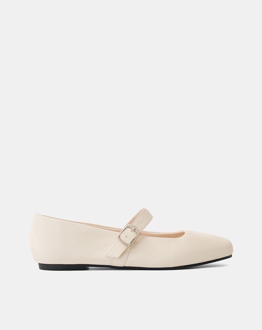  Giày Búp Bê Phối Chất Liệu Vân 