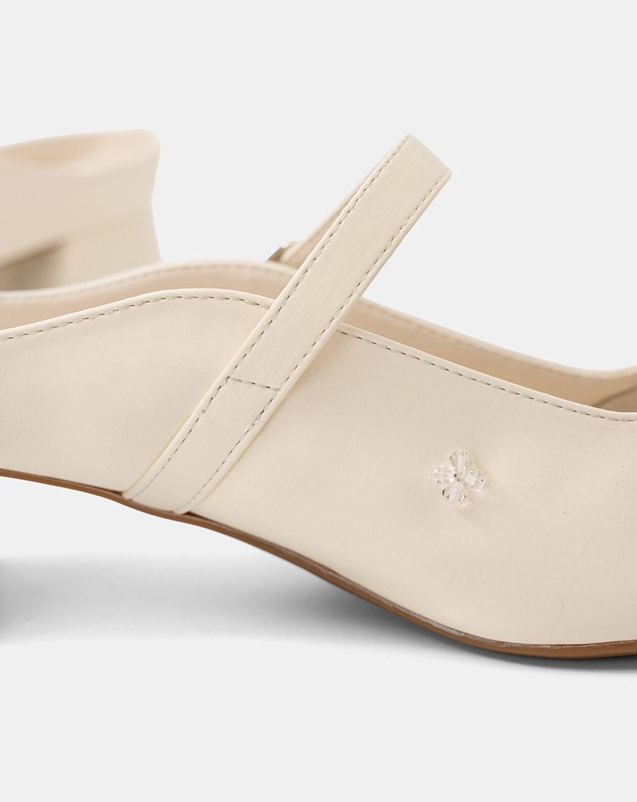  Giày Cao Gót Mũi Vuông Quai Mary Jane 