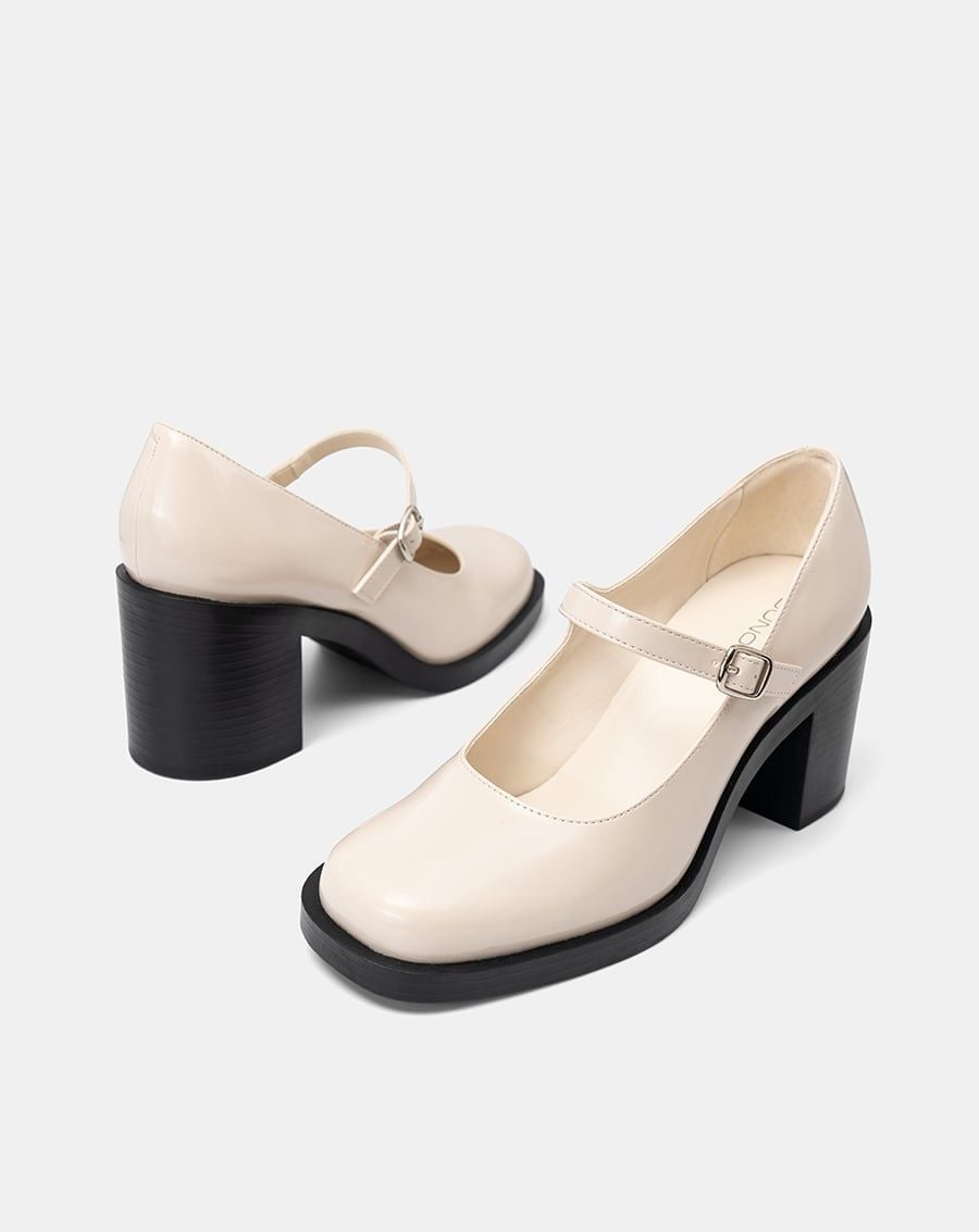  Giày Cao Gót Mary Jane Gót Cao 