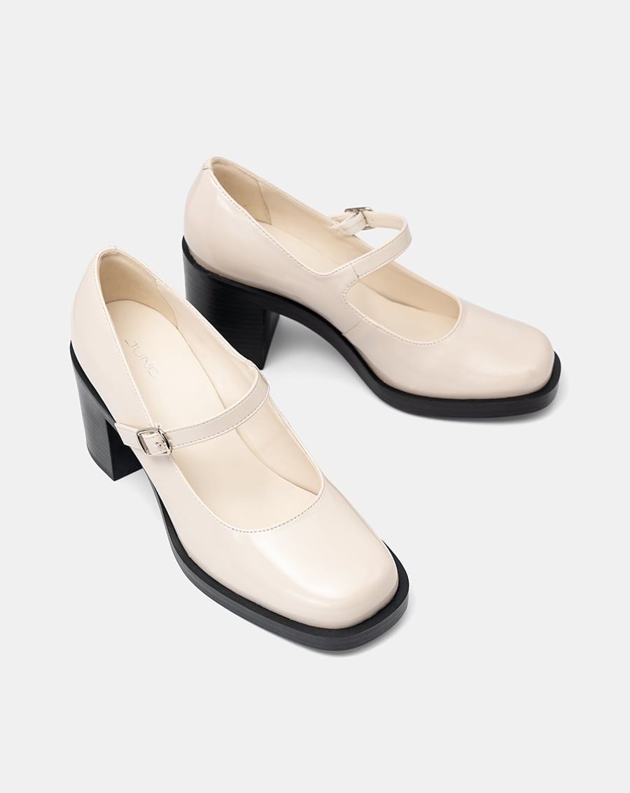  Giày Cao Gót Mary Jane Gót Cao 