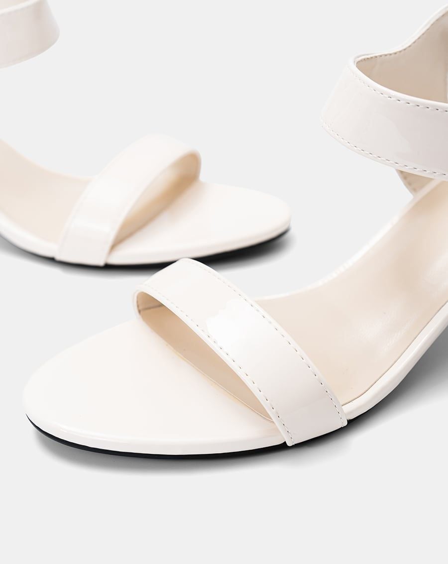  Giày Sandal Gót Trụ Quai Ngang Basic 