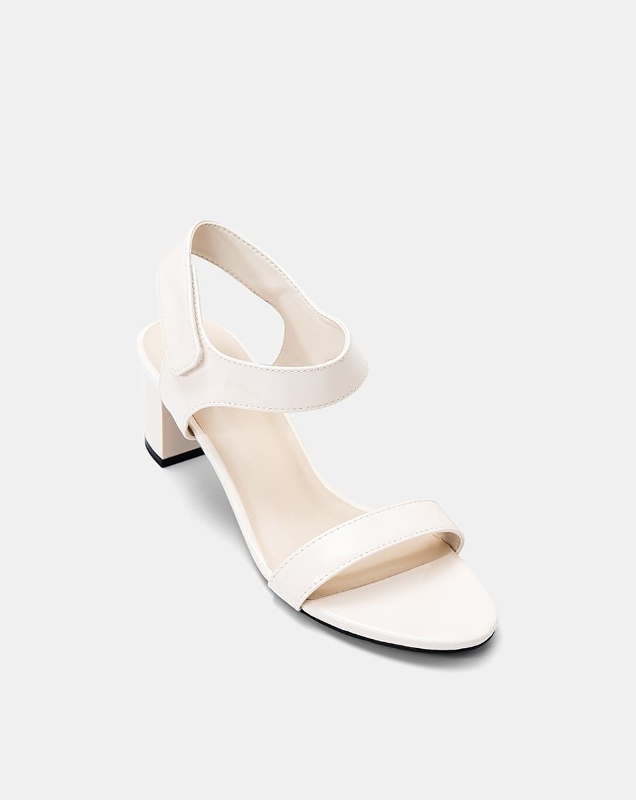  Giày Sandal Gót Trụ Quai Ngang Basic 