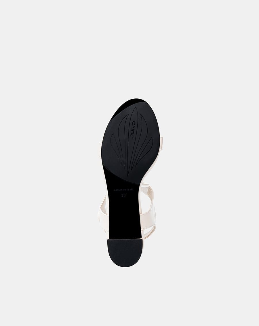  Giày Sandal Gót Trụ Quai Ngang Basic 