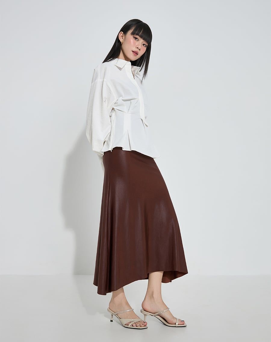  Giày Sandal Mules Phối Dây Trang Trí 