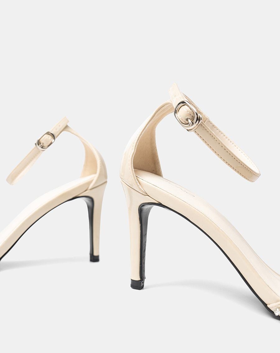  Giày Sandal Cao Gót Quai Đính Đá 