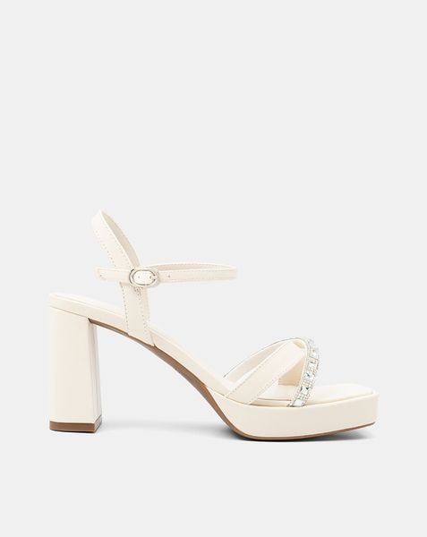 Giày Sandal Đế Đúp Phối Quai Đính Đá