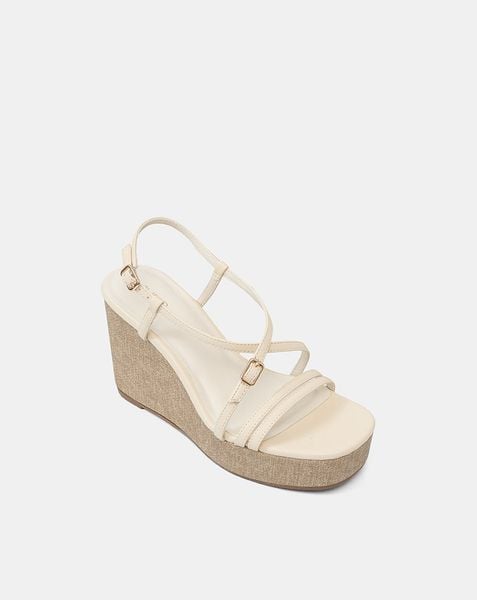  Giày Sandal Đế Xuồng Quai Cách Điệu 
