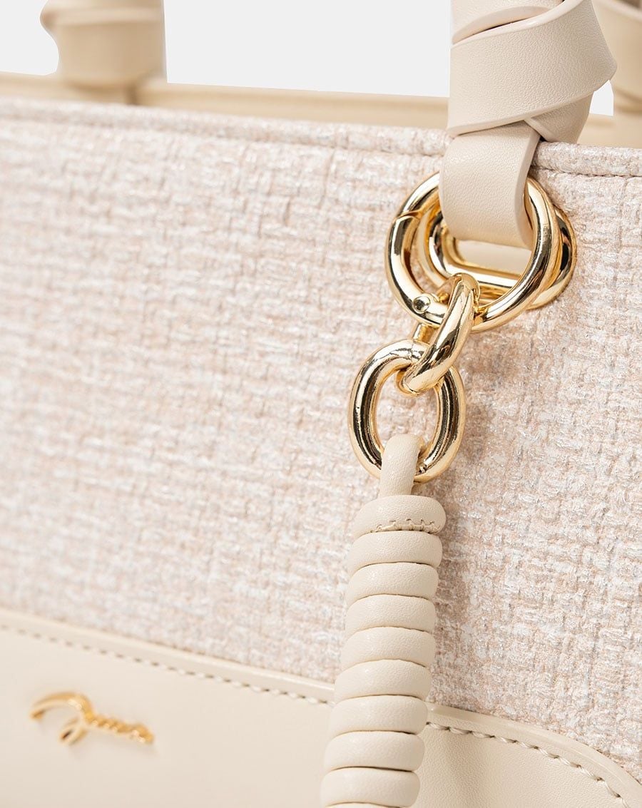  Túi Xách Nhỏ Top Handle Phối Charm 