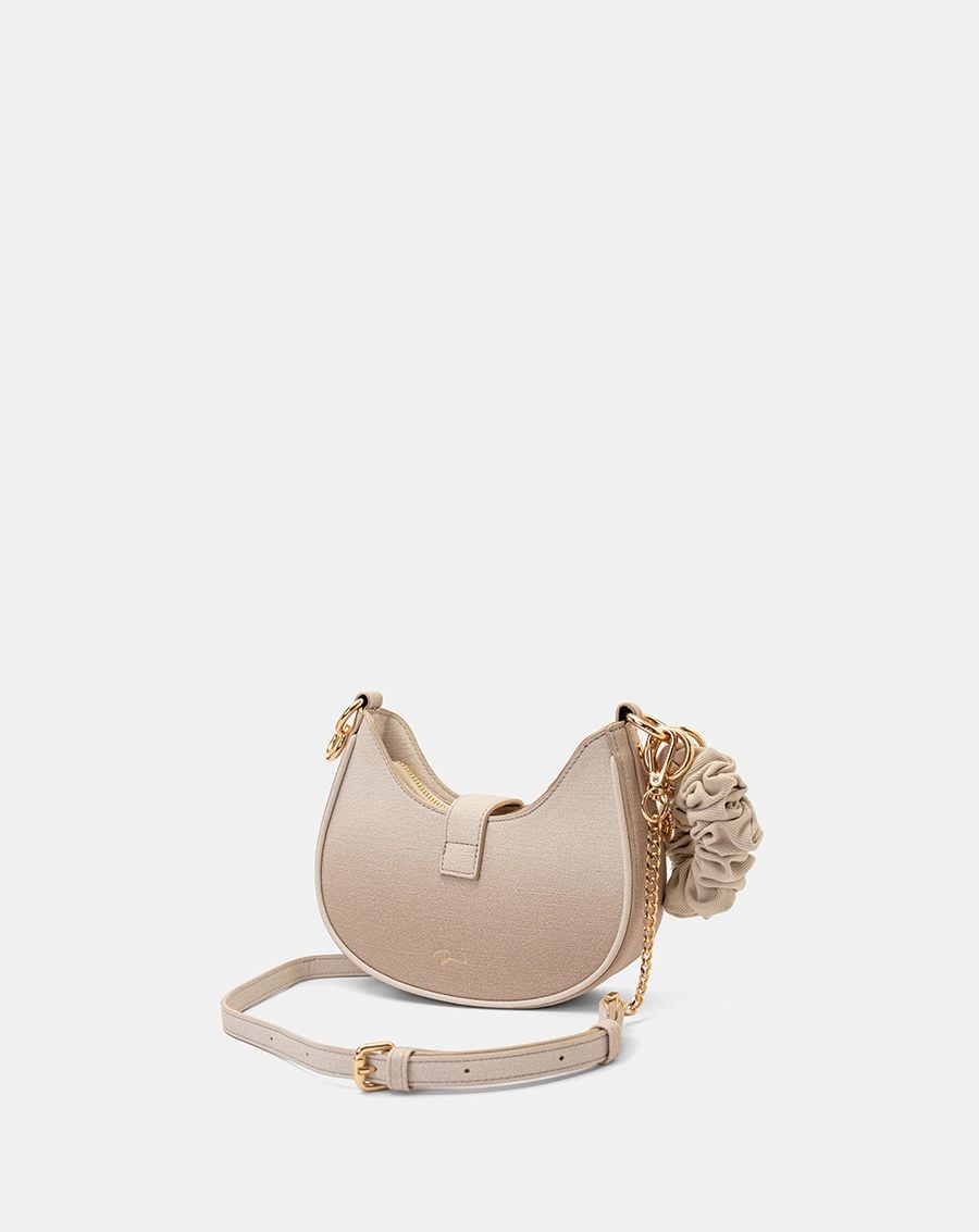  Túi Xách Nhỏ Đeo Vai Khoá Bấm Phối Cột Tóc Scrunchie 