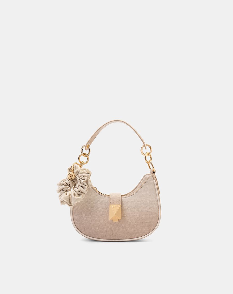  Túi Xách Nhỏ Đeo Vai Khoá Bấm Phối Cột Tóc Scrunchie 