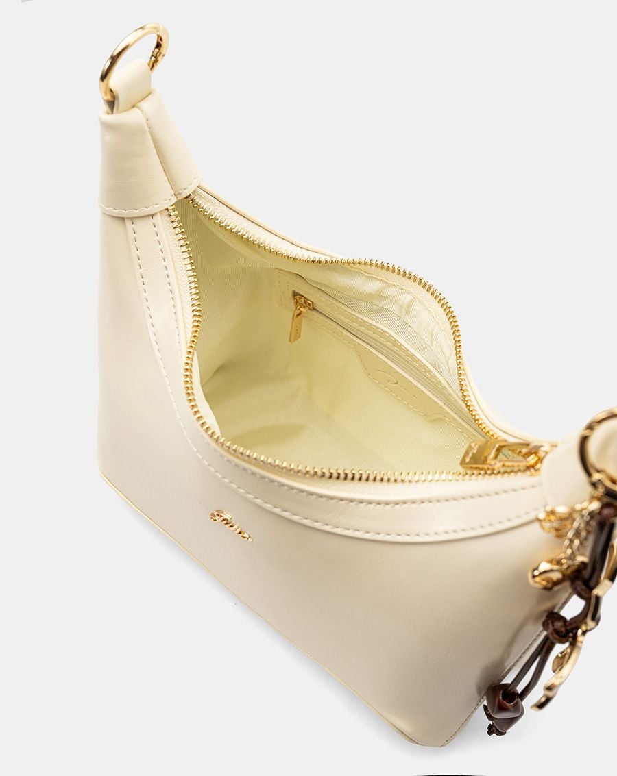  Túi Xách Nhỏ Hobo Bag Phối Charm Hoa 