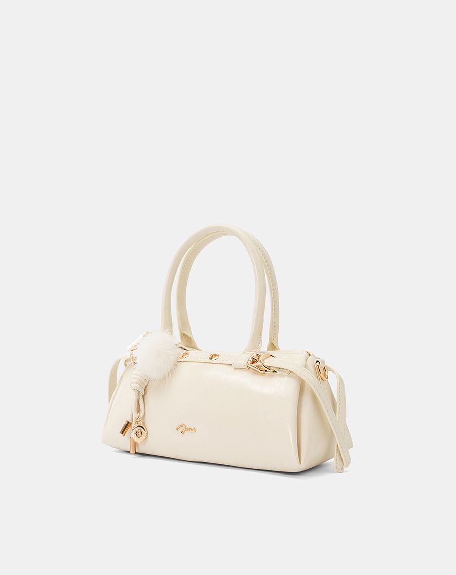  Túi Xách Nhỏ Top Handle Phối Charm Trang Trí 