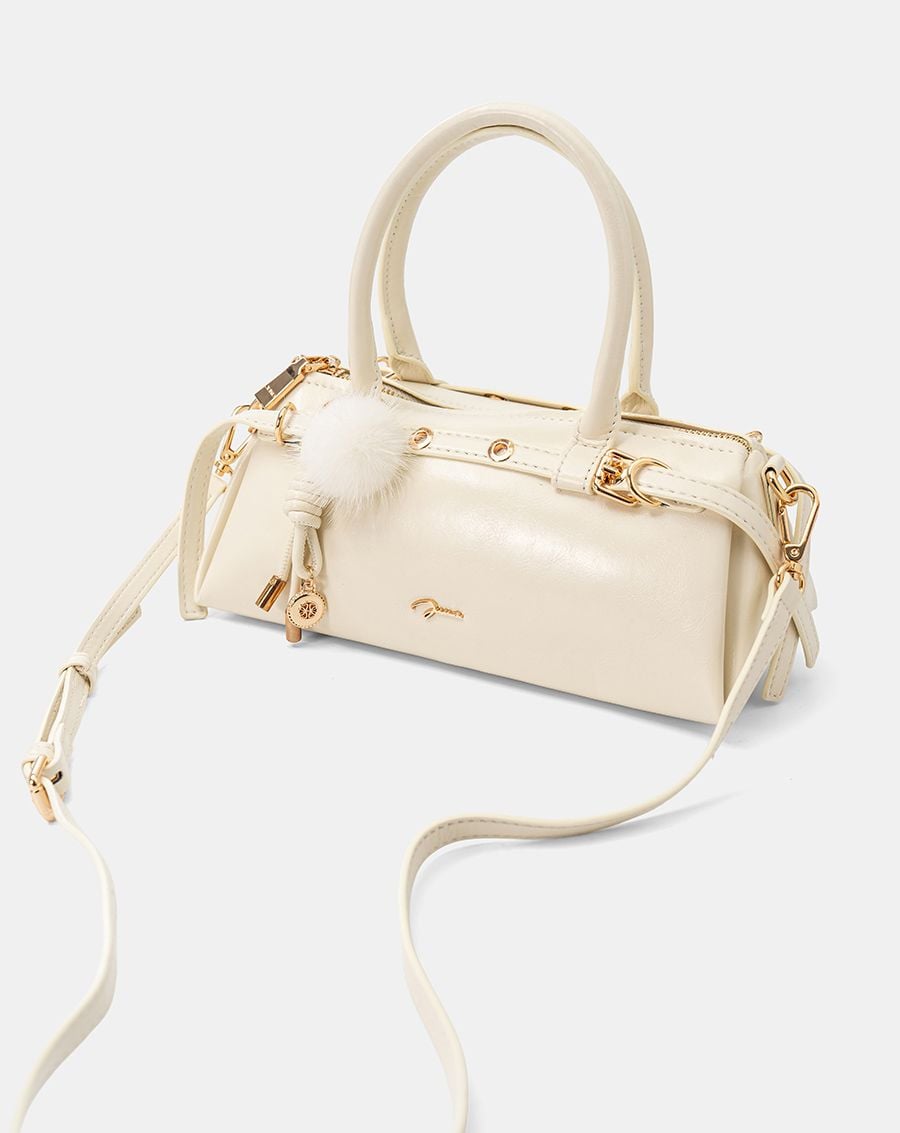  Túi Xách Nhỏ Top Handle Phối Charm Trang Trí 