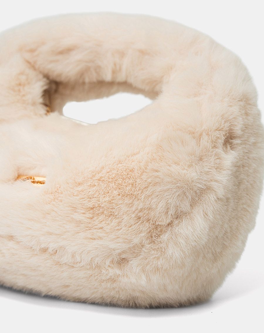  Túi Xách Nhỏ Hobo Phối Lông 