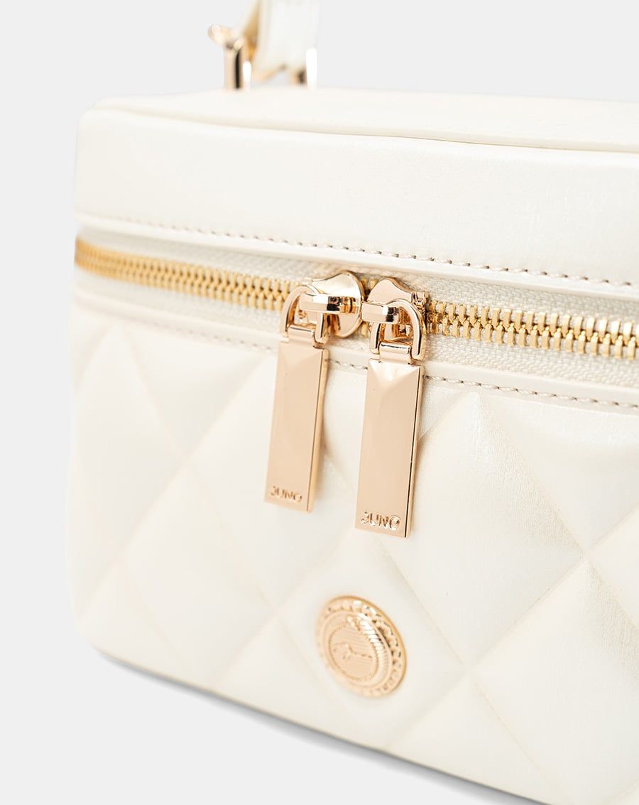  Túi Xách Nhỏ Vanity Case Phối Khoá 