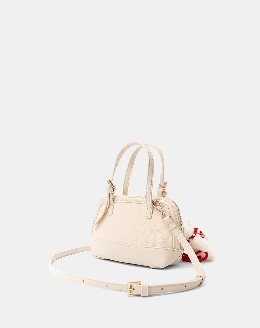  Túi Xách Nhỏ Form Bowling Phối Charm 