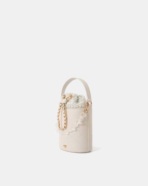  Túi Xách Nhỏ Bucket Phối Charm 