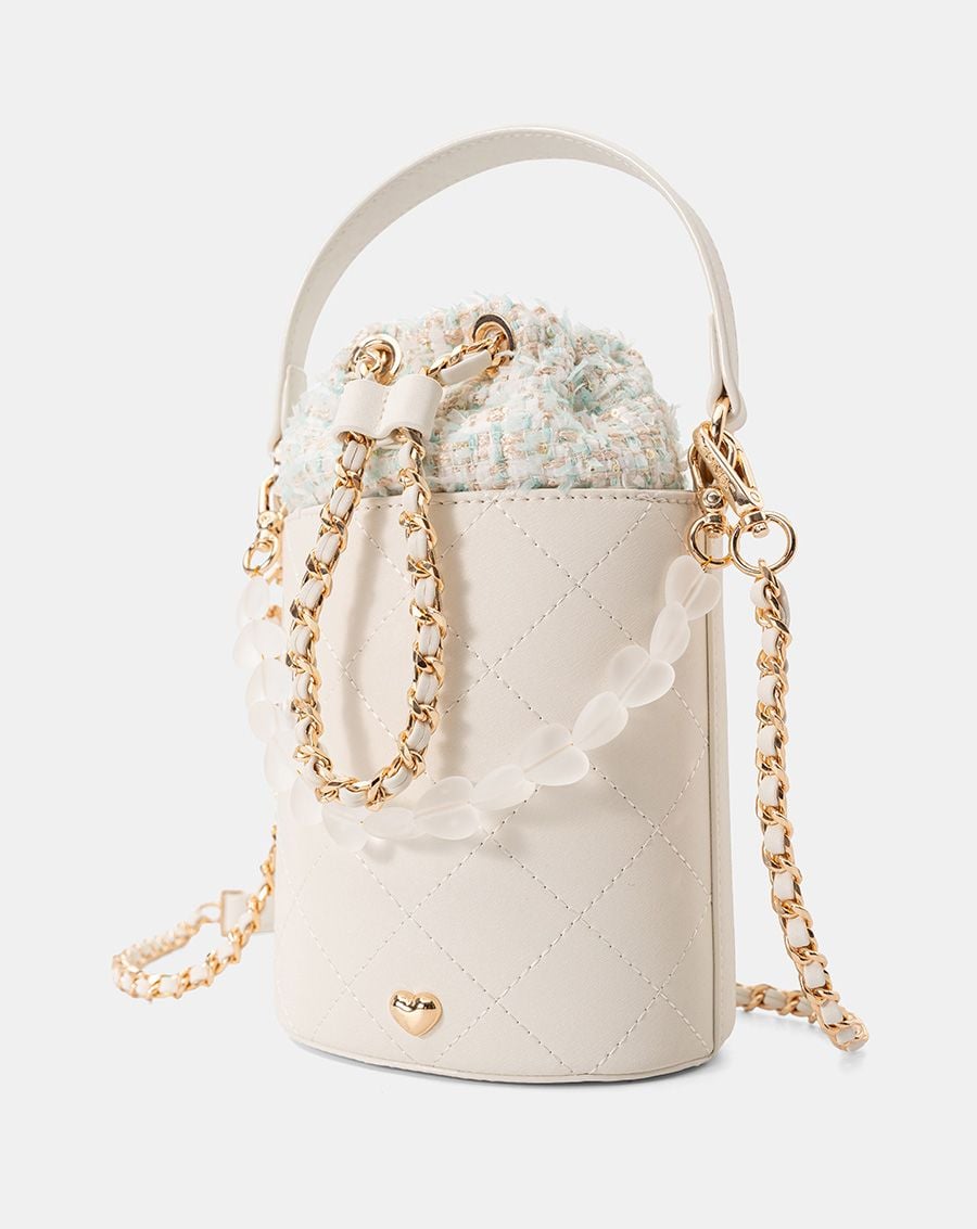 Túi Xách Nhỏ Bucket Phối Charm 