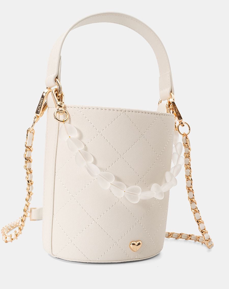  Túi Xách Nhỏ Bucket Phối Charm 