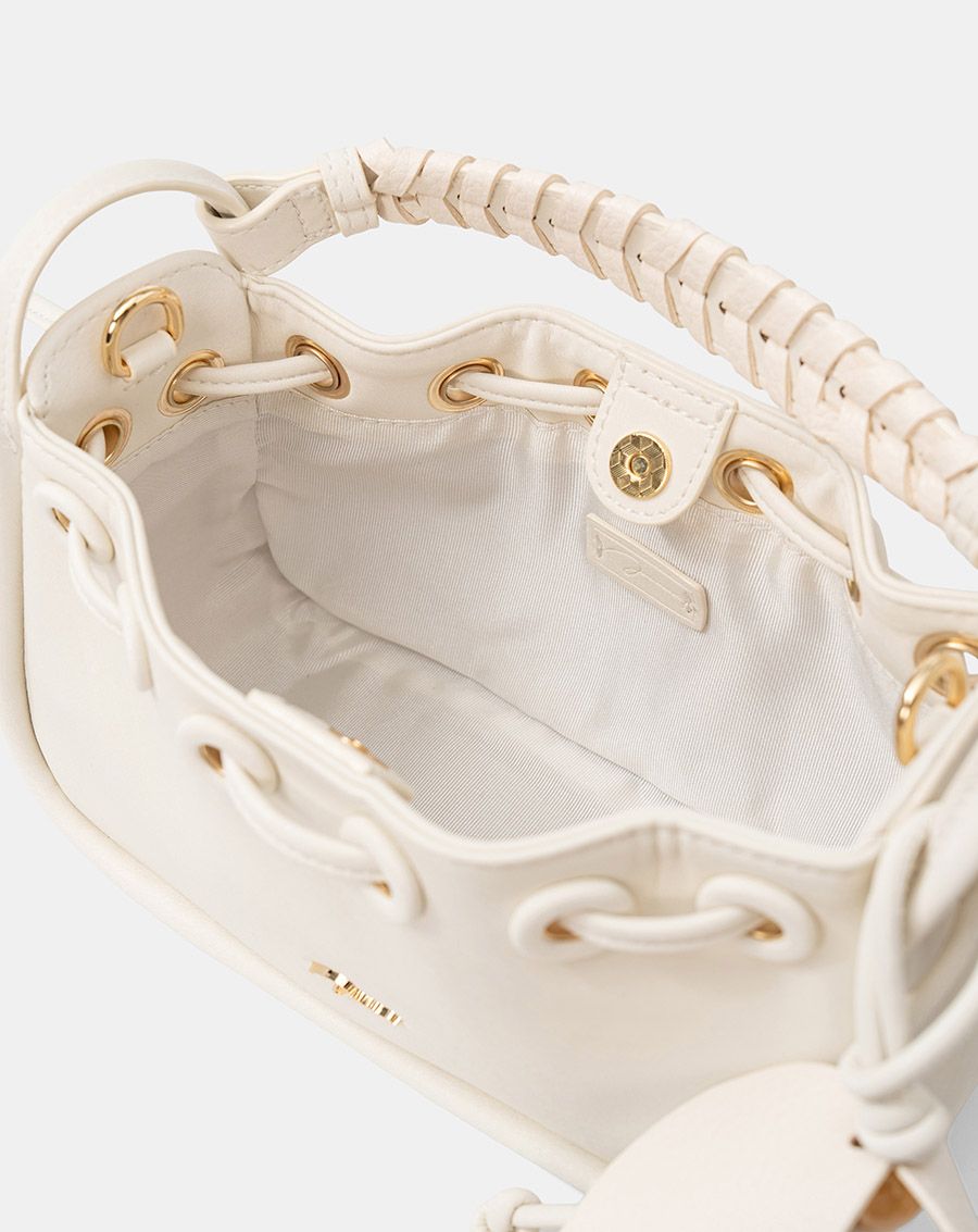  Túi Xách Nhỏ Rút Dây Phối Charm 