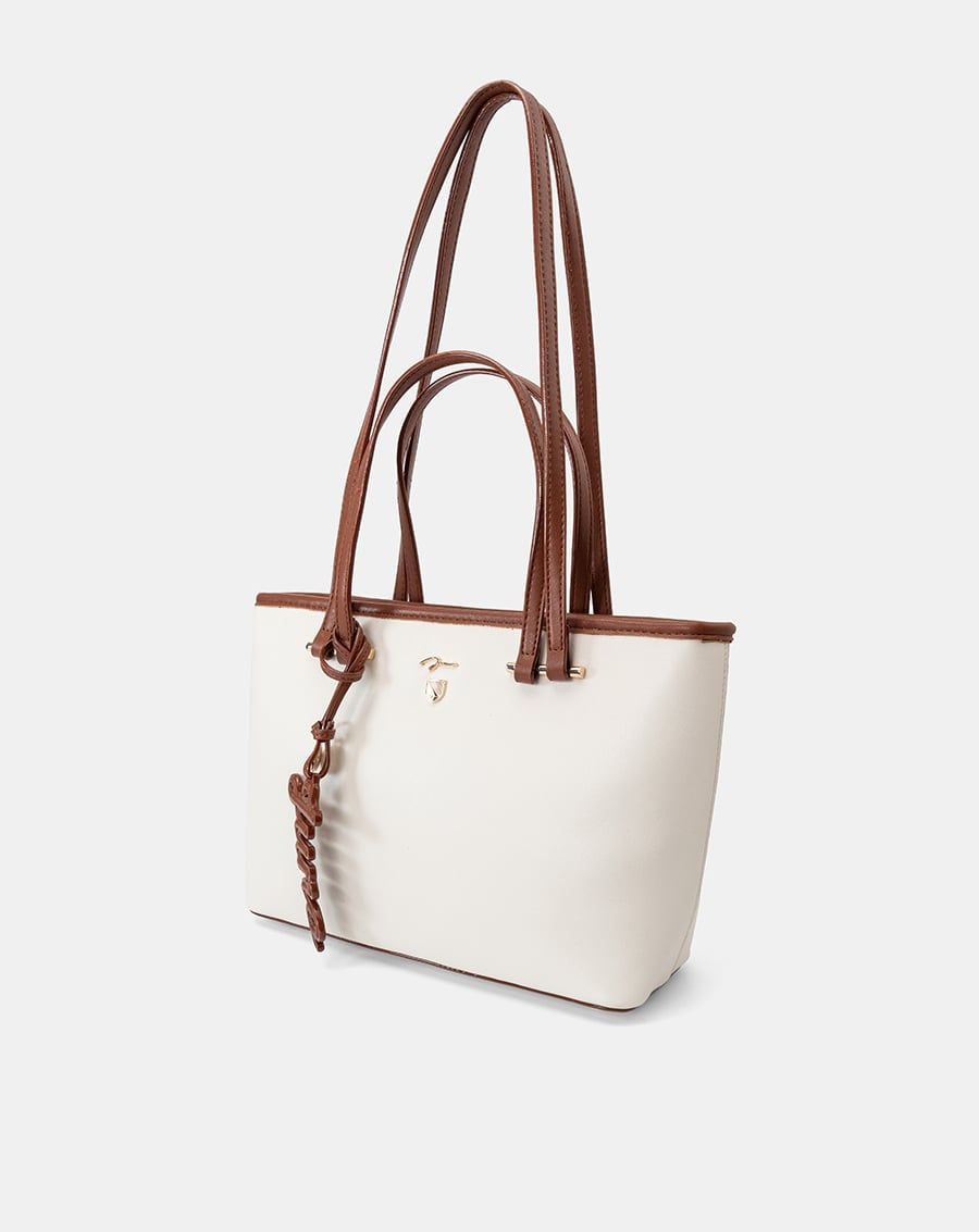  Túi Xách Trung Tote Bag Double-Handle Trang Trí Charm Juno 