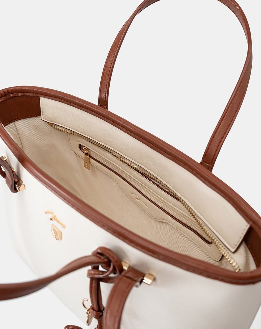  Túi Xách Trung Tote Bag Double-Handle Trang Trí Charm Juno 