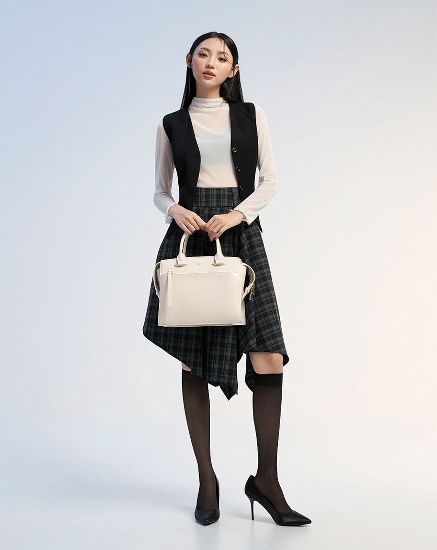  Túi Xách Trung Phối Tay Cầm 