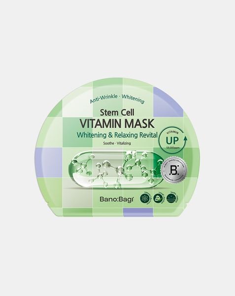  Mặt nạ Banobagi Stem Cell Vitamin Mask – Whitening & Relaxing Revital 