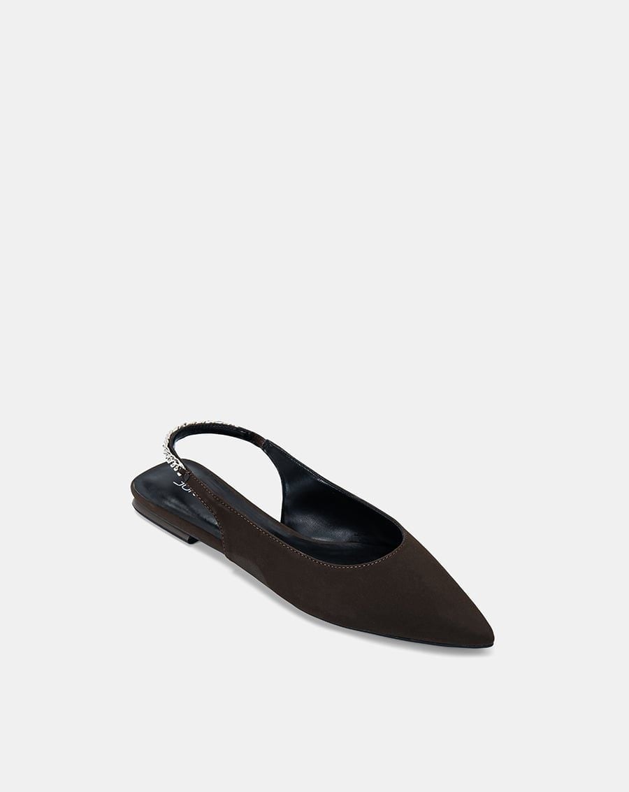  Giày Búp Bê Slingback Phối Dây Xích 