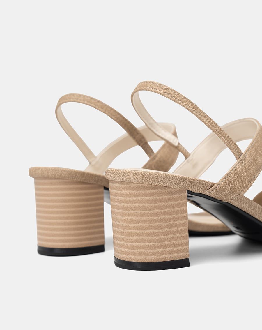  Giày Sandal Gót Vuông Basic 