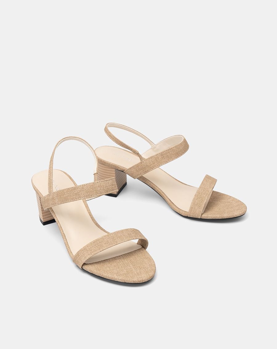  Giày Sandal Gót Vuông Basic 