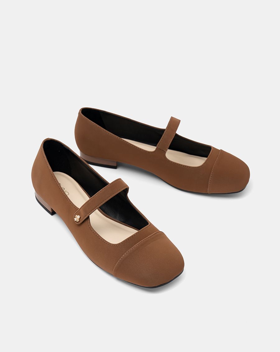  Giày Búp Bê Phối Toe Cap 