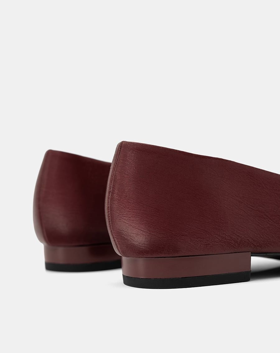  Giày Búp Bê Mũi Vuông Quai Mary Jane 