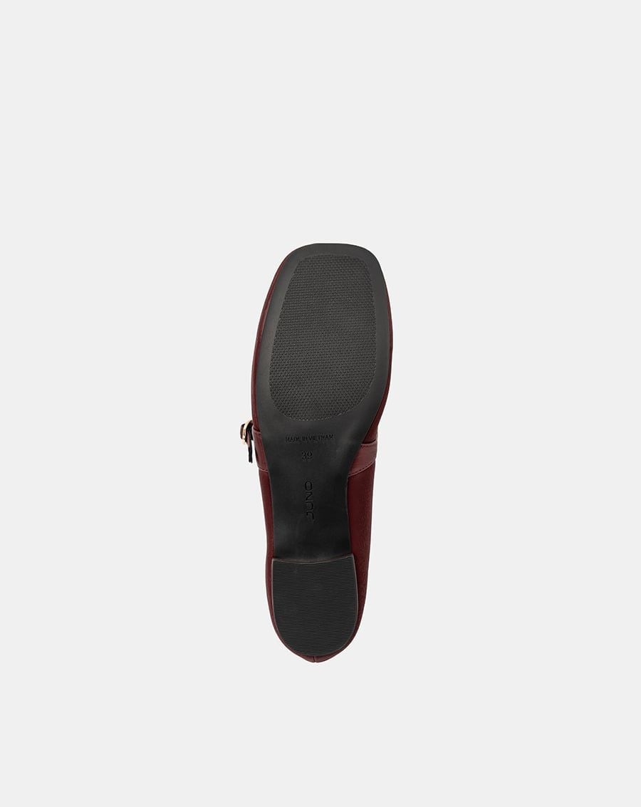  Giày Búp Bê Mũi Vuông Quai Mary Jane 