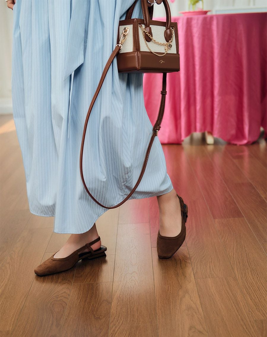  Giày Búp Bê Phối Nơ Trang Trí 