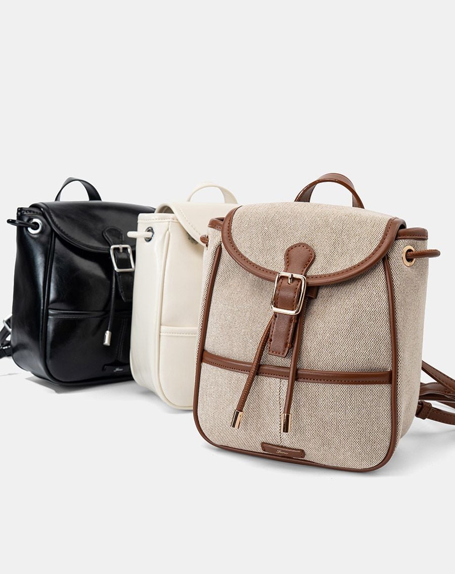  Balo Nắp Gập Rút Dây Trang Trí Khoá 