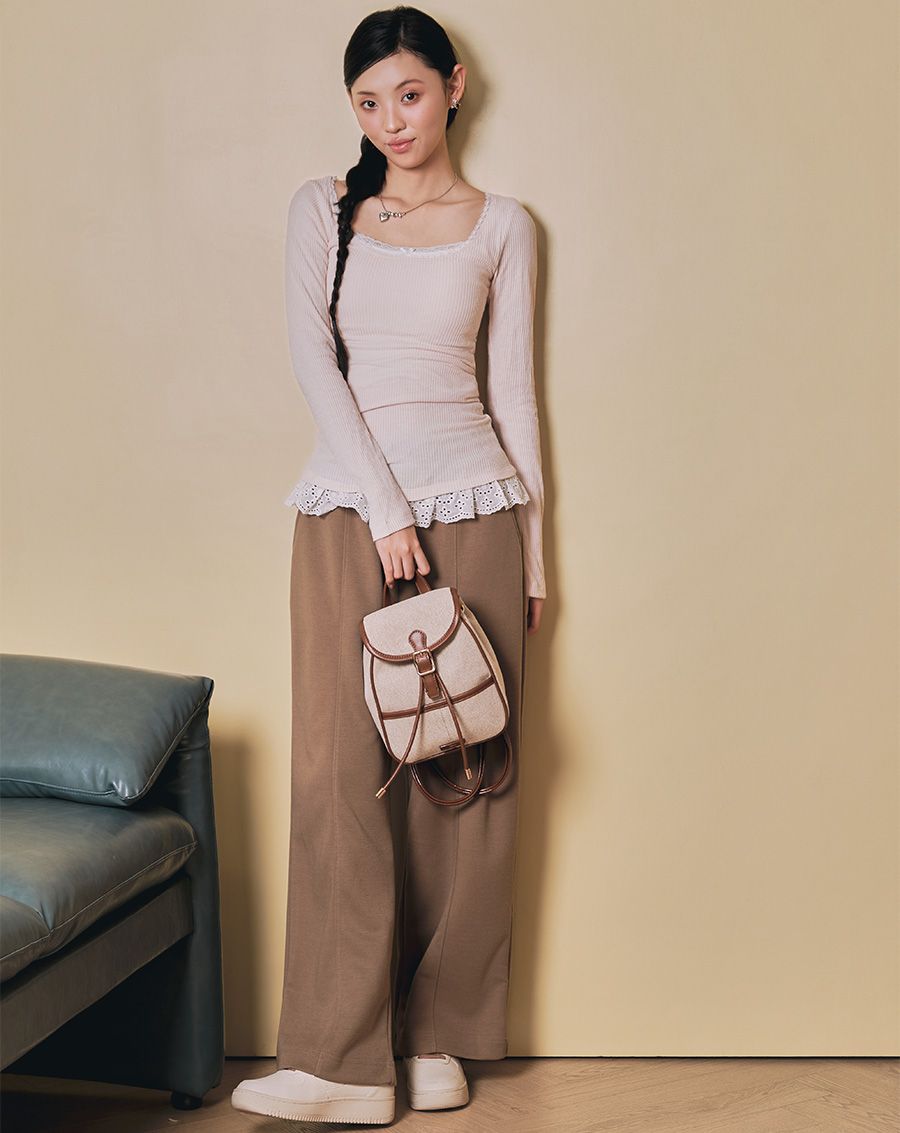  Balo Nắp Gập Rút Dây Trang Trí Khoá 